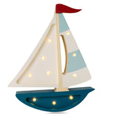 Little Lights Mini Sailboat Lamp Night Lights Little Lights Teal 