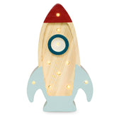 Little Lights Mini Rocket Ship Lamp Baby & Toddler Little Lights US Wood 