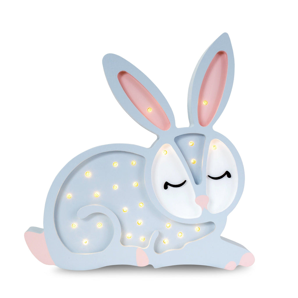 Little Lights Bunny Lamp Night Lights Little Lights Gray 