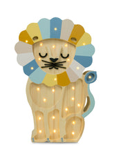 Little Lights Lion Lamp Little Lights US Denim Rainbow 