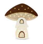 Little Lights Mushroom House Lamp lamp Little Lights US Chocolate Brown 