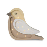 Little Lights Mini Bird Lamp Night Lights Little Lights Cappuccino Wood 