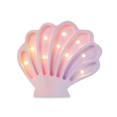 Little Lights Mini Seashell Lamp Night Lights Little Lights Mermaid Pink 