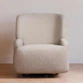 Winslow Extra Wide Recliner and Swivel Glider | Earl Grey Shearling Rocking Chairs NAMESAKE 