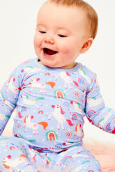 Long Sleeve Pajama Set - Unicorns by Clover Baby & Kids Clover Baby & Kids 