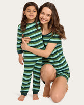 Riley Pajama Set in Lucky Stripe Pajama Sets Cozyland 