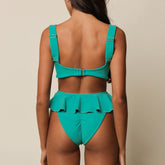 Teal Tamarindo Ruffle Bikini Bottom Bikini Bottom Montce 