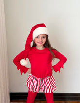 Red Candy Cane Striped Elf Costumes Band of the Wild 