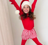 Red Candy Cane Striped Elf Costumes Band of the Wild 