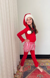 Red Candy Cane Striped Elf Costumes Band of the Wild 