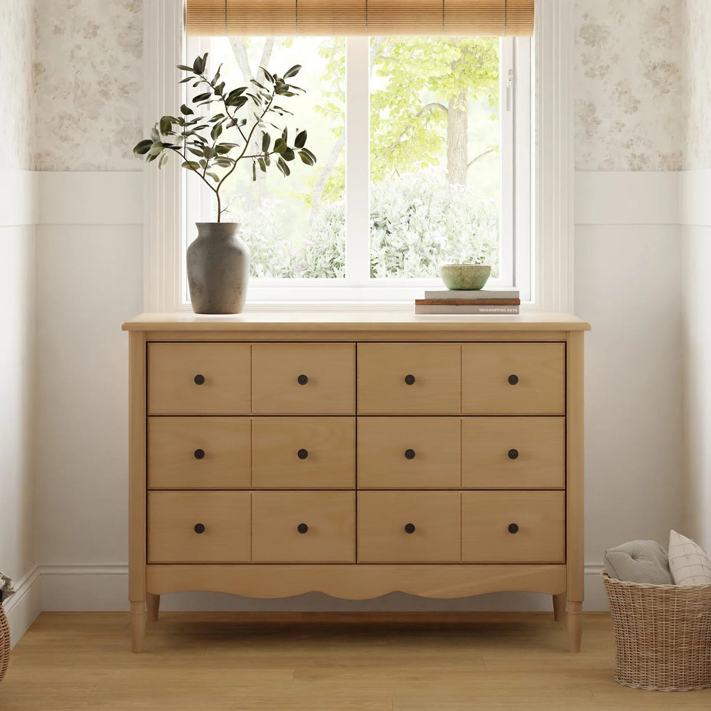 Liberty 6-Drawer Assembled Dresser | Honey Changing Dressers NAMESAKE 