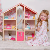 Tiny Land® Love Dollhouse with 30 Furniture Dollhouse Tiny Land 