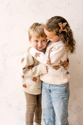 Organic Snail Knit Sweater | Oatmeal Sweaters Dear Hayden 