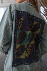 Rolling Stones Some Girls Hand Stitched Denim Jacket People of Leisure 