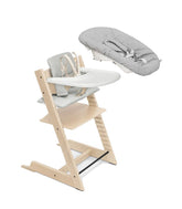 Tripp Trapp® High Chair² Natural, NorGreyCush, Newborn, Tray | Natural High Chairs & Booster Seats Stokke Natural W18.1 in x H 31.1 in x D 19.3 in 