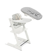 Tripp Trapp® High Chair² White, NorGreyCush, Newborn, Tray | White High Chairs & Booster Seats Stokke White W18.1 in x H 31.1 in x D 19.3 in 