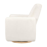 Tuba Extra Wide Swivel Glider in Corduroy | Ivory