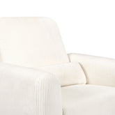 Tuba Extra Wide Swivel Glider in Corduroy | Ivory