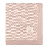 Two-Tone Knit Blanket Blanket montresorbebe Rose Dust One Size 