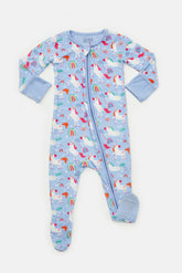 Soft & Stretchy Zipper Footie | Unicorns Onesies Clover Baby & Kids 