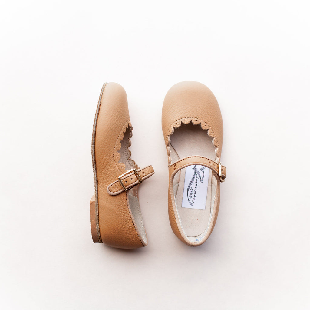 Scalloped Mary Jane - Camel mary jane's Zimmerman Shoes 