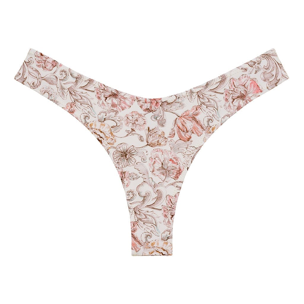 Venecia Floral Added Coverage Lulu (Zig-Zag Stitch) Bikini Bottom Bikini Bottom Montce 