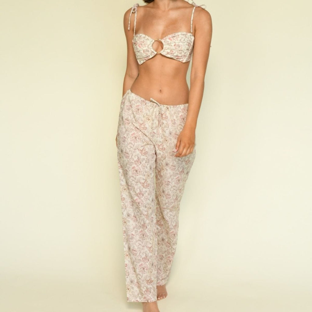 Venecia Floral Drawstring Pant Apparel Pant Montce 