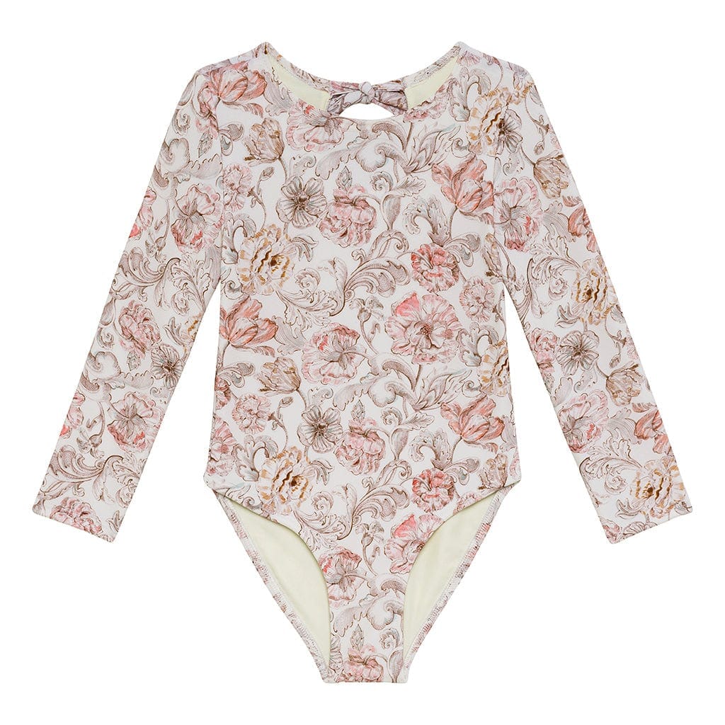 Venecia Floral Mini Long Sleeve One-Piece Mini Swimwear Montce 