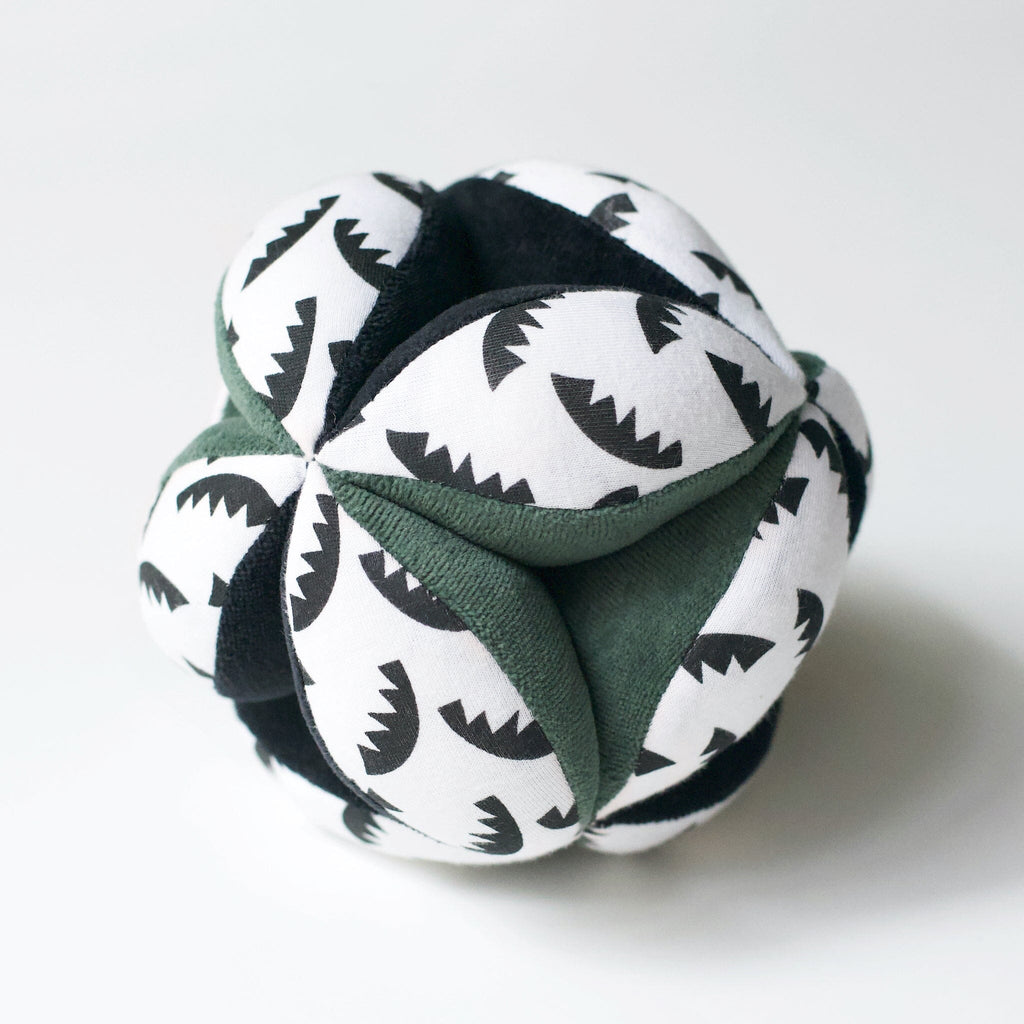 Jungle Leaves Clutch and Taggy Ball Bundle Baby & Toddler Wee Gallery 