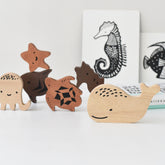 Wooden Tray Puzzle | Ocean Animals (2nd Edition) Games & Puzzles Wee Gallery 