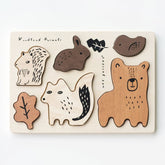 Wooden Tray Puzzle | Woodland Animals (2nd Edition) Games & Puzzles Wee Gallery 