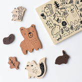 Wooden Tray Puzzle | Woodland Animals (2nd Edition) Games & Puzzles Wee Gallery 