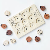 Wooden Tray Puzzle | Count to 10 Ladybugs Games & Puzzles Wee Gallery 