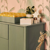 Pogo Tambour Assembled Dresser | Olive Dressers Babyletto 