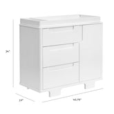 Yuzu 3-Drawer Changer Dresser | White