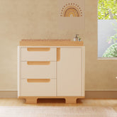 Yuzu 3-Drawer Changer Dresser | White / Natural