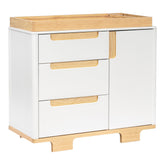 Yuzu 3-Drawer Changer Dresser | White / Natural