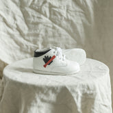 Baseball First Walker | White/Navy Shoes Zimmerman Shoes 