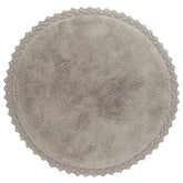 PERLA GRAY crochet finish rug Coton nattiot-shop-america 