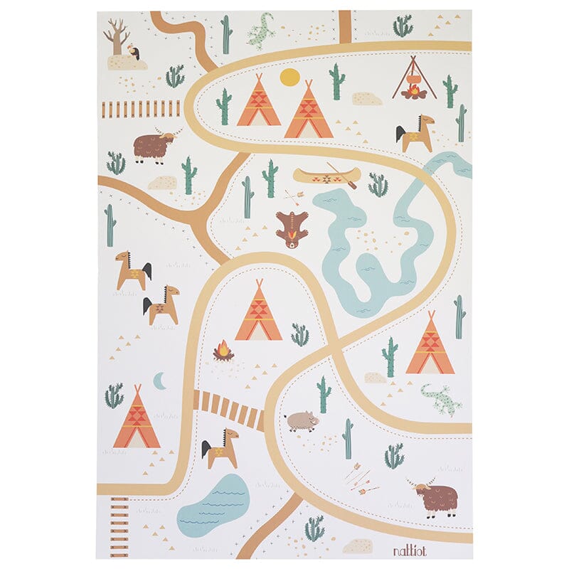 SUPER WESTERN recyclable vinyl playmat nattiot-shop-america 