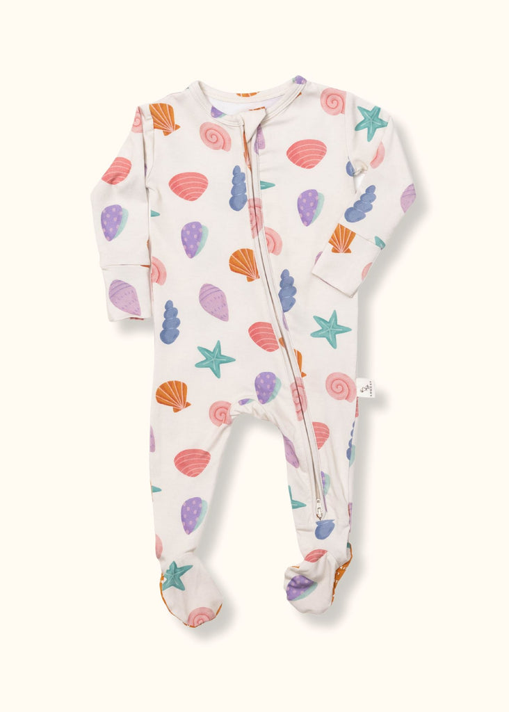 Seashells Footie Pajama by Loocsy Loocsy 