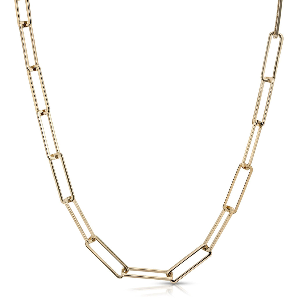 LARGE RECTANGLE LINK MASK CHAIN by eklexic eklexic GOLD 