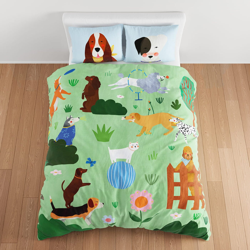 At The Dog Park Duvet & Pillowcase Big Kid Bedding Rookie Humans 