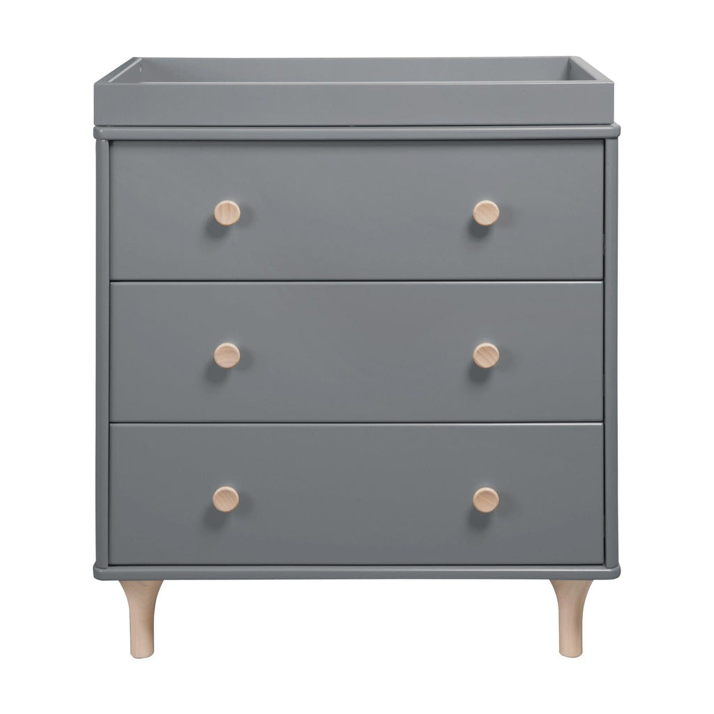 Babyletto | Lolly 3-Drawer Changer Dresser with Removable Changing Tray | Grey