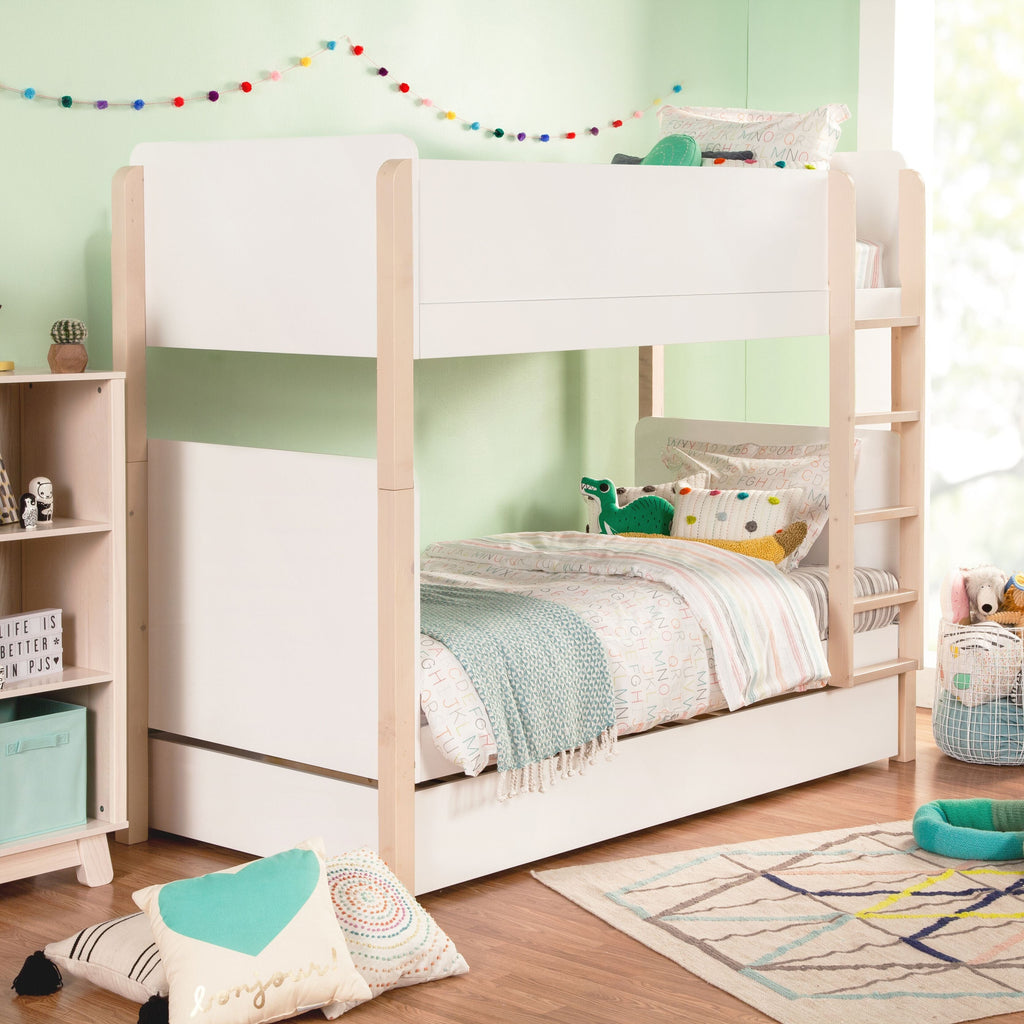 Babyletto | TipToe Bunk Bed | White / Washed Natural