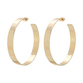 Large Flat Hoops by eklexic eklexic GOLD 