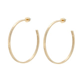 2" Hammered Hoops by eklexic eklexic GOLD 