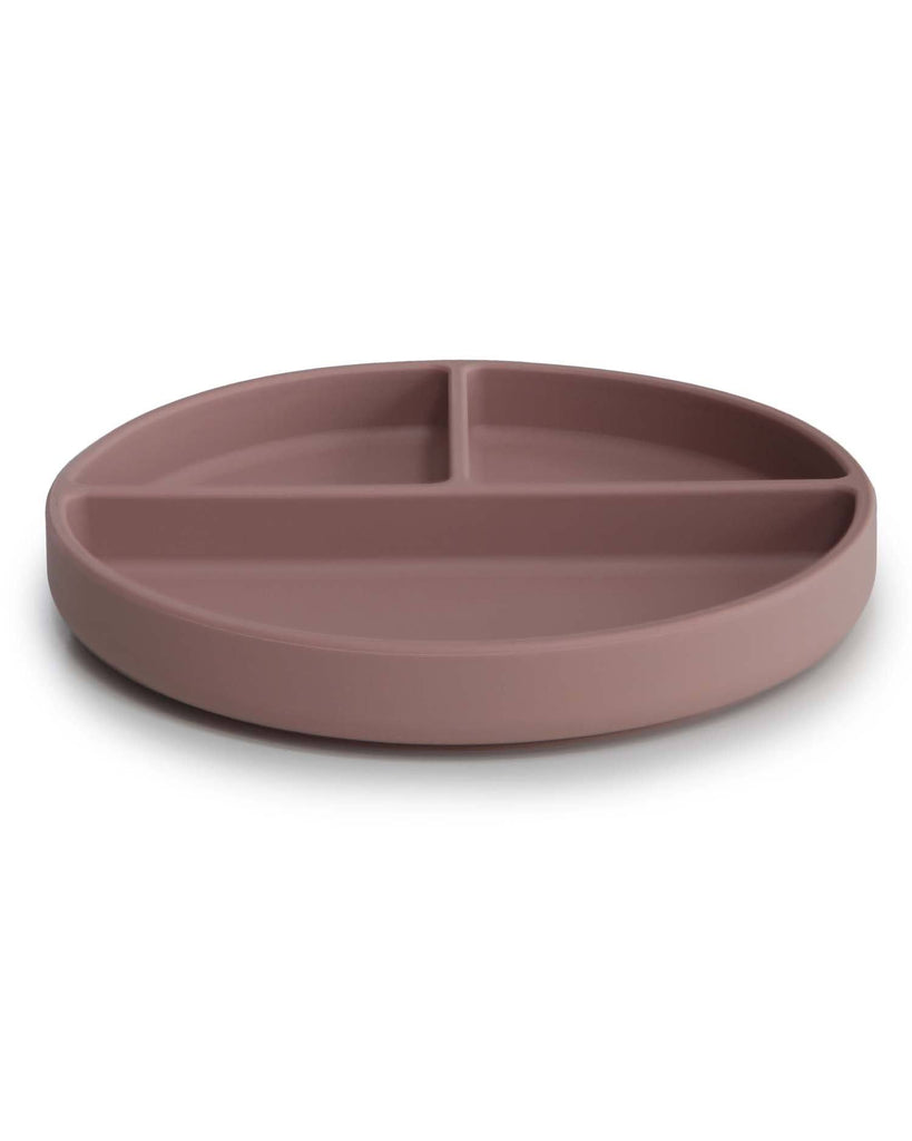 Silicone Suction Plate (Cloudy Mauve) | Mushie - Baby's and Toddler's Tableware