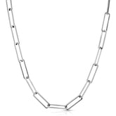 LARGE RECTANGLE LINK MASK CHAIN by eklexic eklexic SILVER 