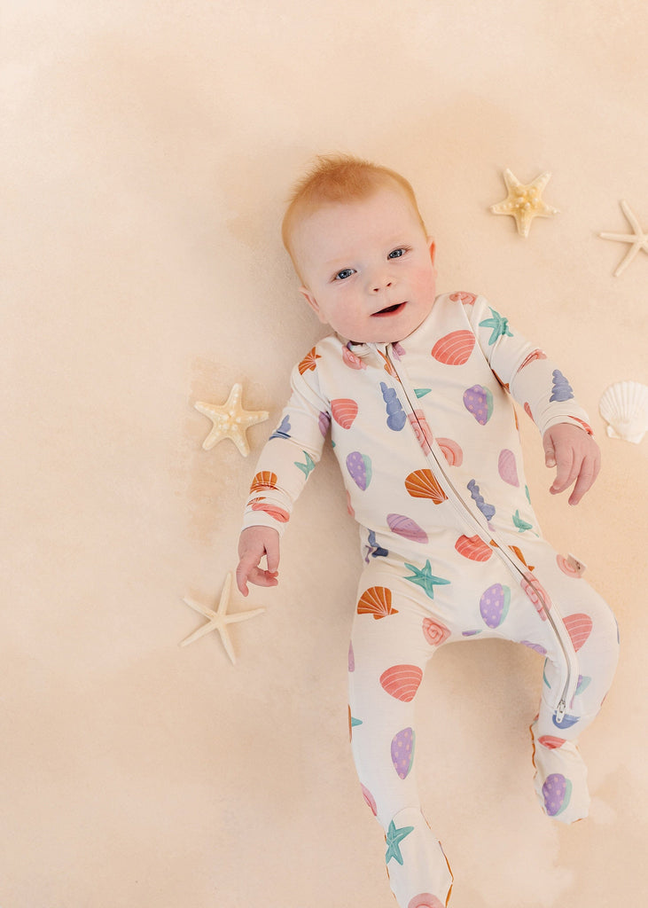 Seashells Footie Pajama by Loocsy Loocsy 